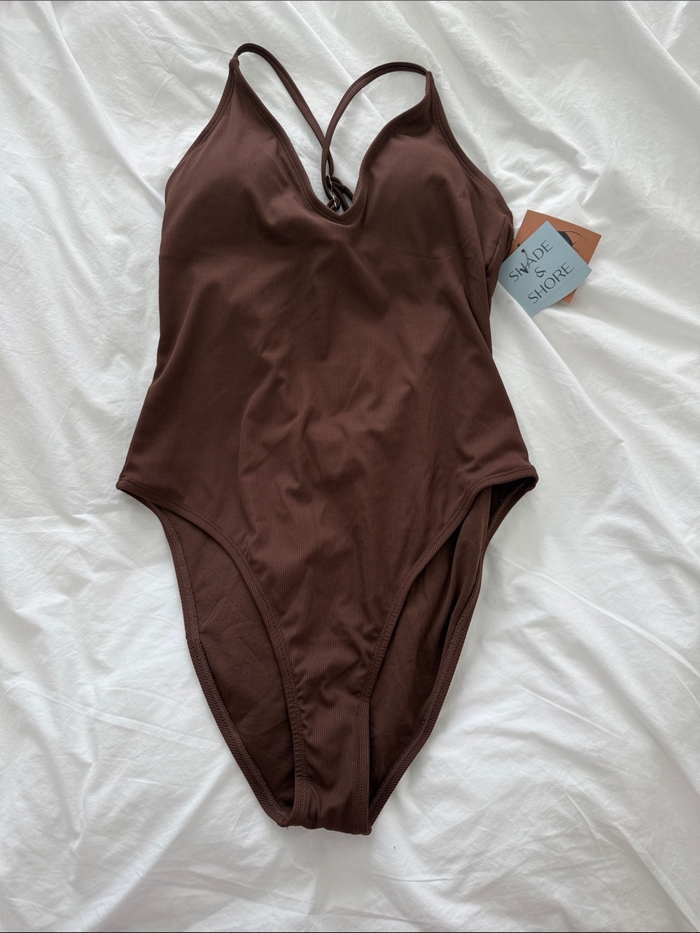 Shade & Shore Brown One-Piece Swimsuit